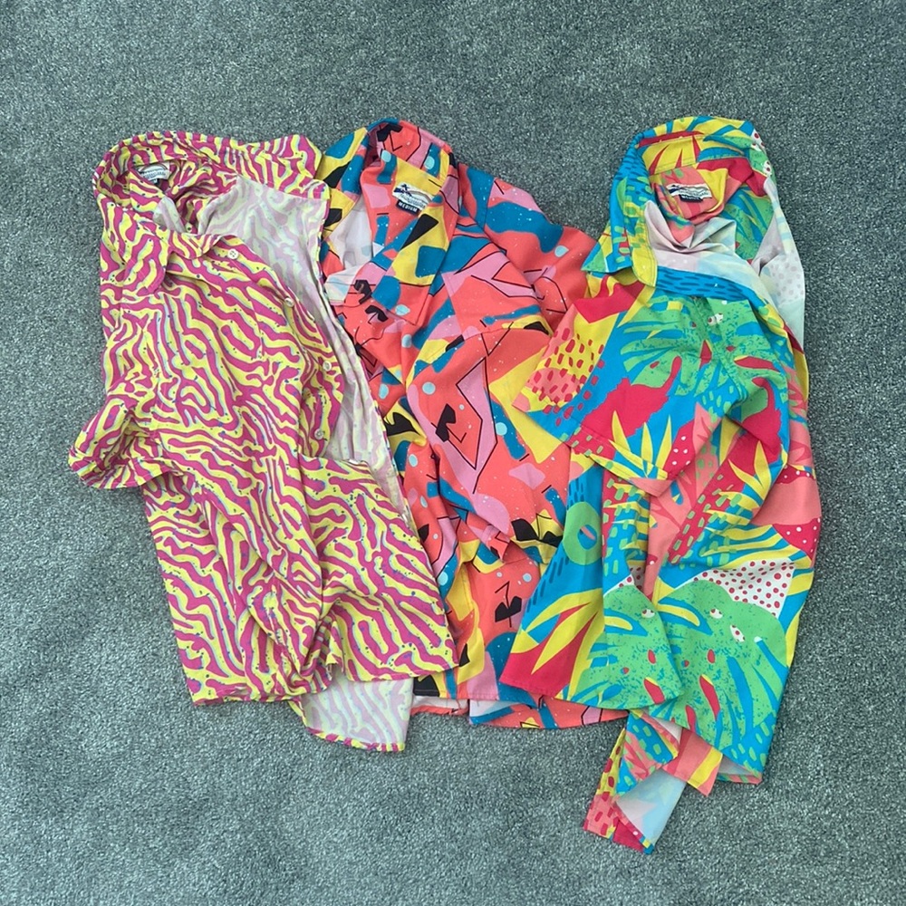 BUNDLE: Party Shirt International - 3 shirts - Medium